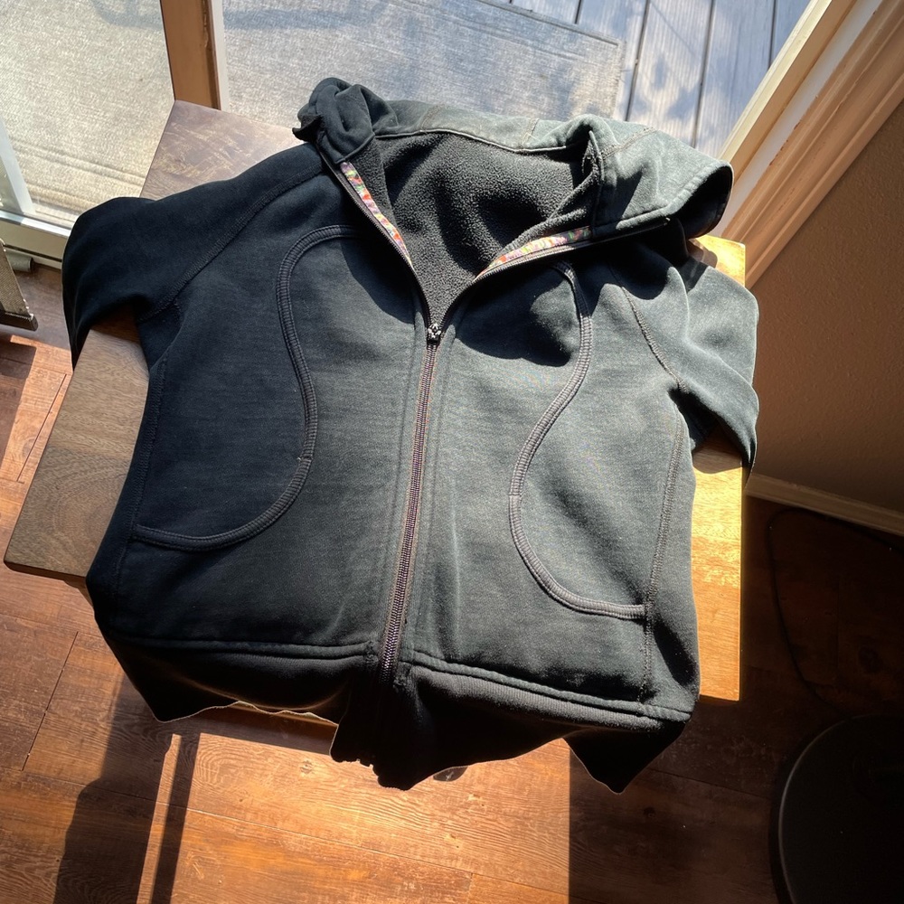 Lululemon worn black scuba hoodie